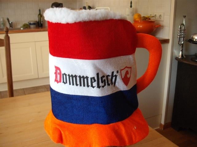 Dommelsch bier hoed (nr.1), Verzamelen, Biermerken, Zo goed als nieuw, Kleding, Dommelsch, Ophalen of Verzenden