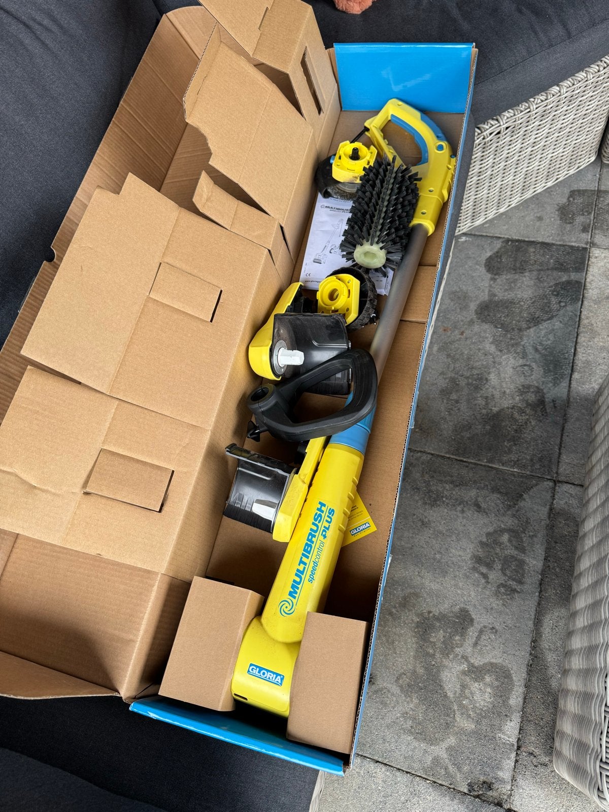 Gloria Multibrush Speedcontrol Plus Terrasreiniger, Ophalen, Zo goed als nieuw, Overige soorten