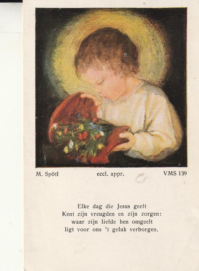 Elke dag die Jesus geeft Kent zijn vreugden, Ophalen of Verzenden, Zo goed als nieuw, Kaart of Prent, Christendom | Katholiek