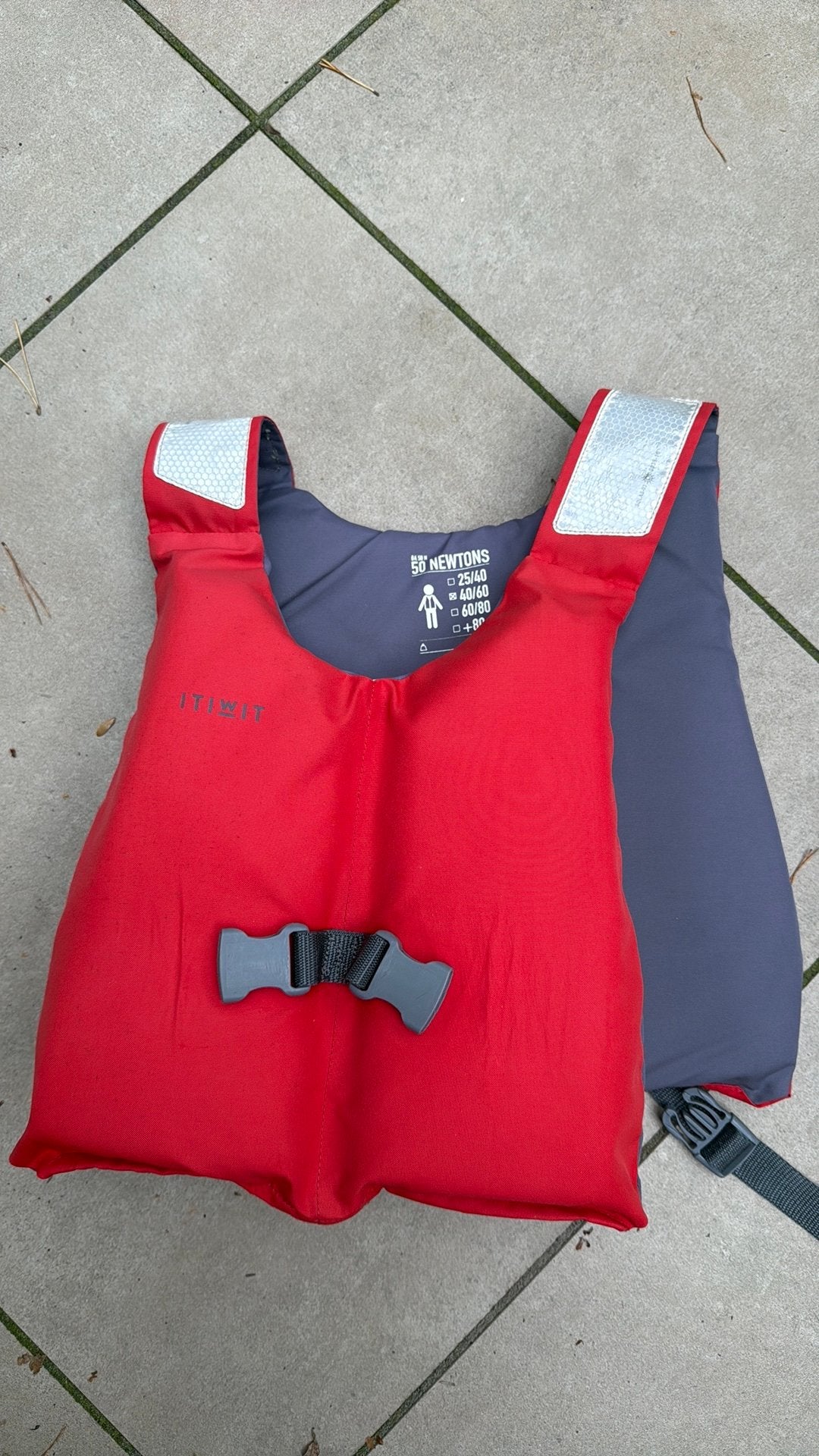 3 zwemvesten Itiwit (decathlon) 40-60 kg, Ophalen of Verzenden, Zo goed als nieuw, Kind, Reddingsvest of Zwemvest