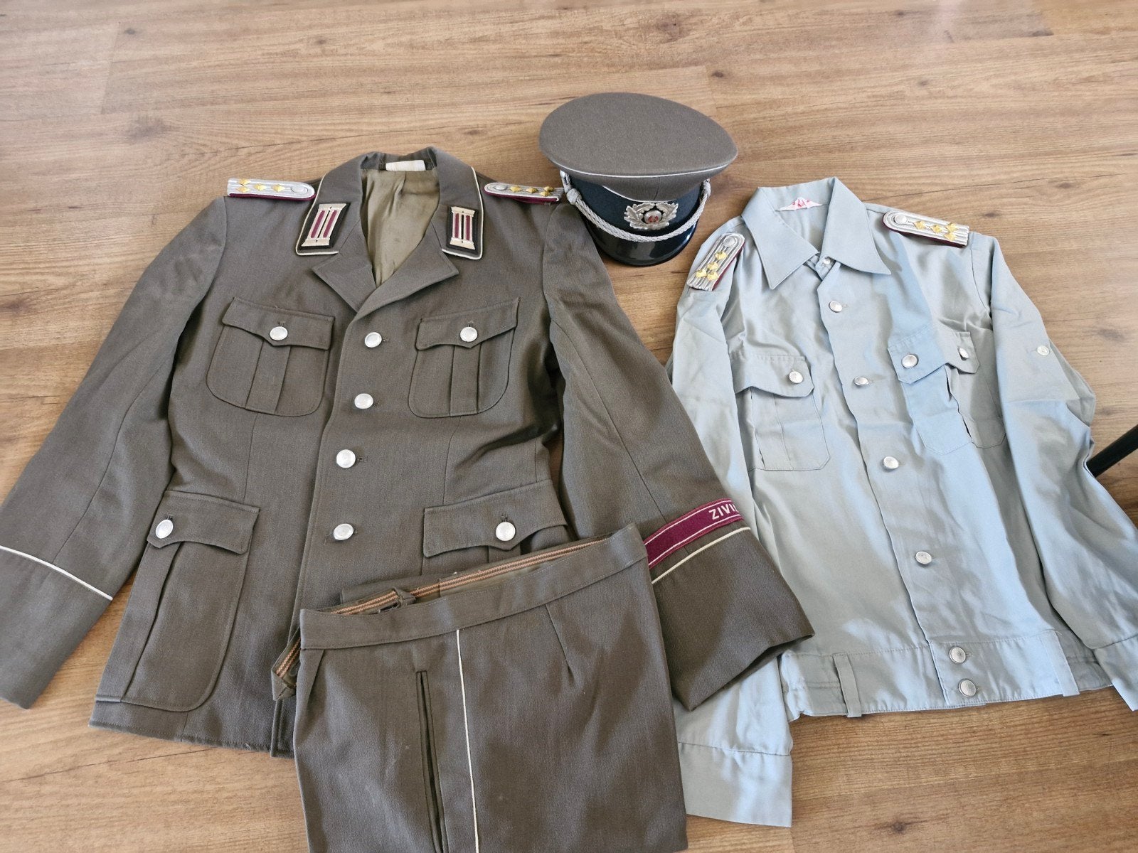 ddr nva Zivilverteidigung set compleet, Ophalen of Verzenden, Landmacht, Duitsland, Kleding of Schoenen