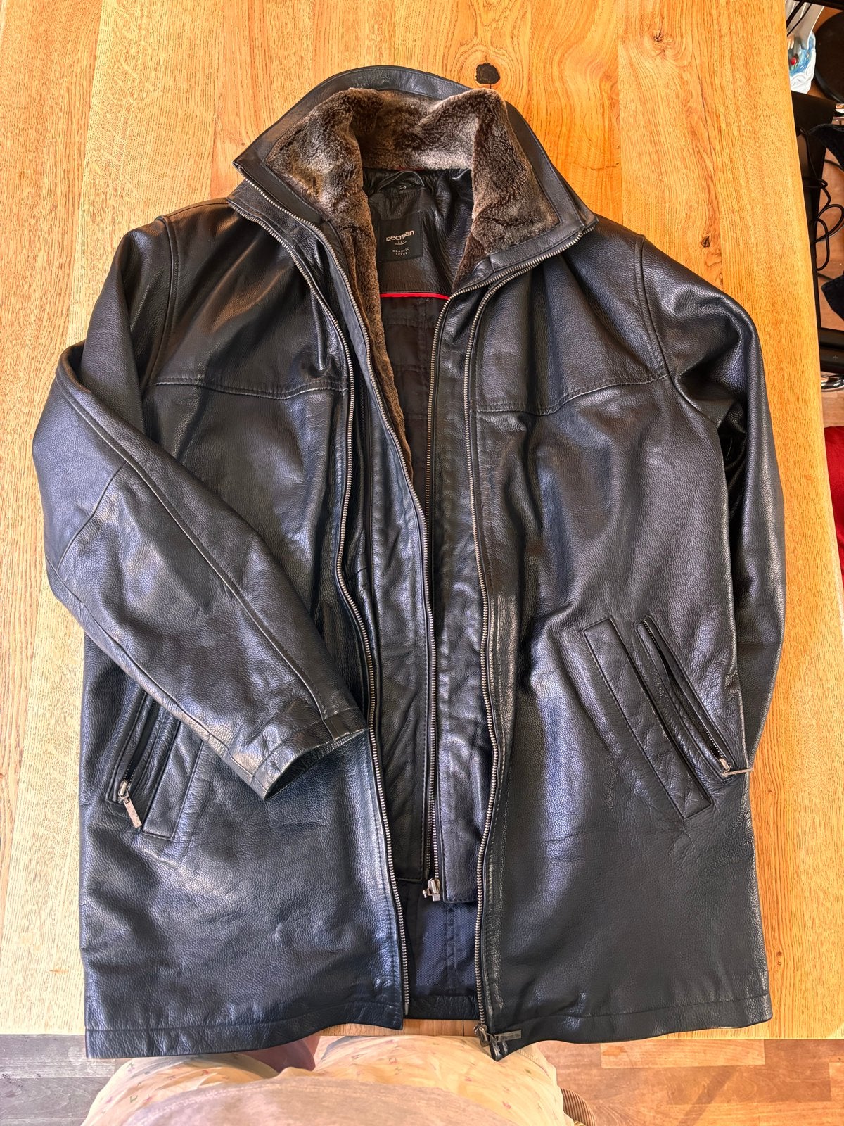 Recman Leren (motor)Jas Maat 52 - Zwart, Ophalen of Verzenden, Tweedehands, Heren, Jas | leer