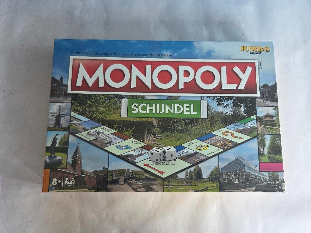 Monopoly Schijndel - in ongeopende verpakking - NIEUW, Hobby en Vrije tijd, Gezelschapsspellen | Bordspellen, Een of twee spelers
