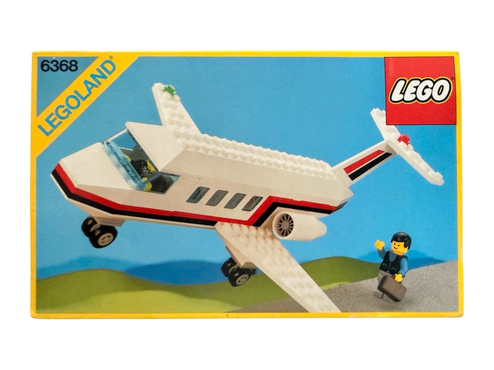 LEGO Legoland 6368 Vliegtuig met doos en instructies, Kinderen en Baby's, Speelgoed | Duplo en Lego, Gebruikt, Lego, Ophalen of Verzenden