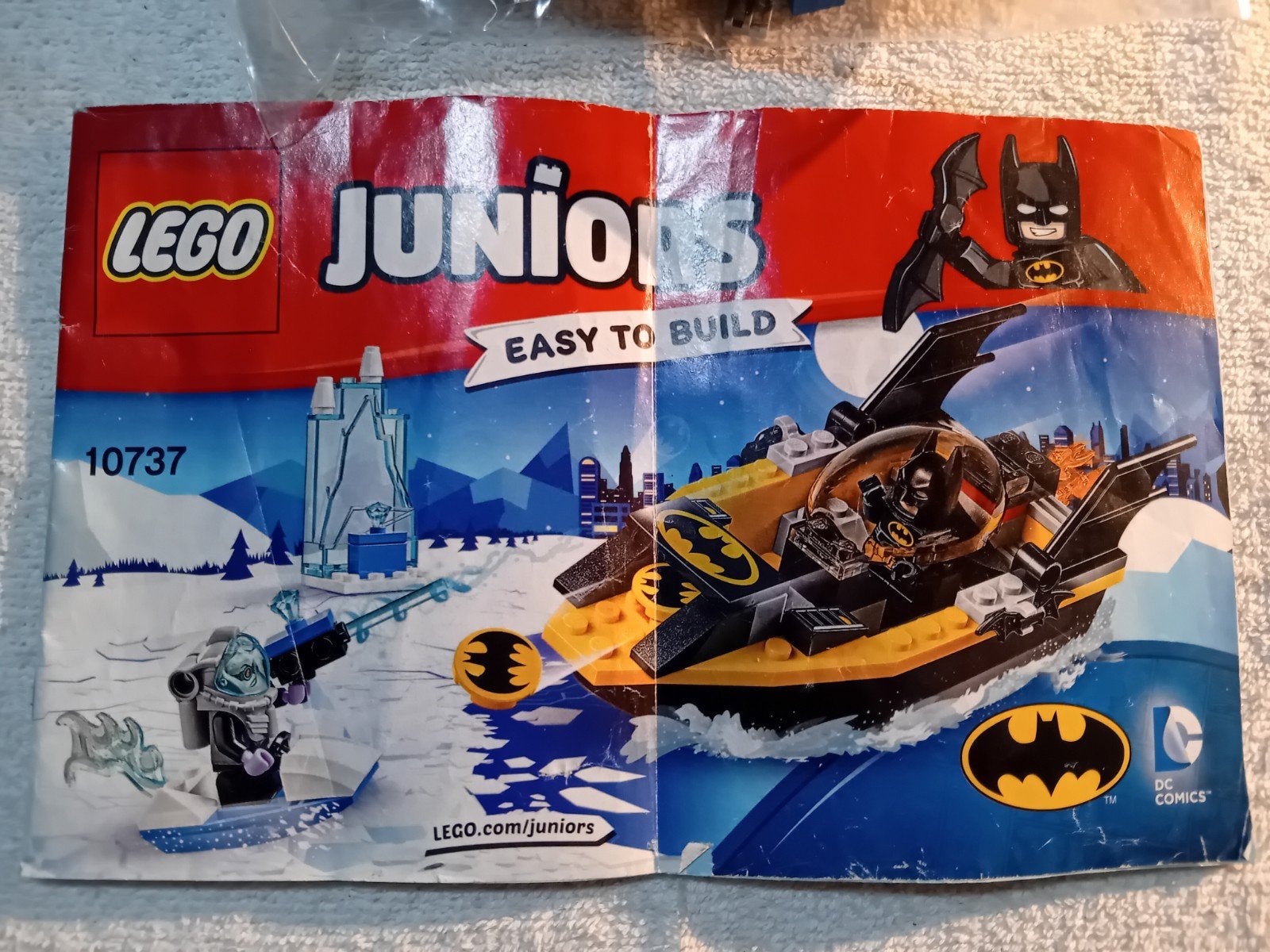 Lego JUNIORS Batman 10737 & Vuilniswagen 10680, Gebruikt, Overige thema's, Lego, Ophalen of Verzenden
