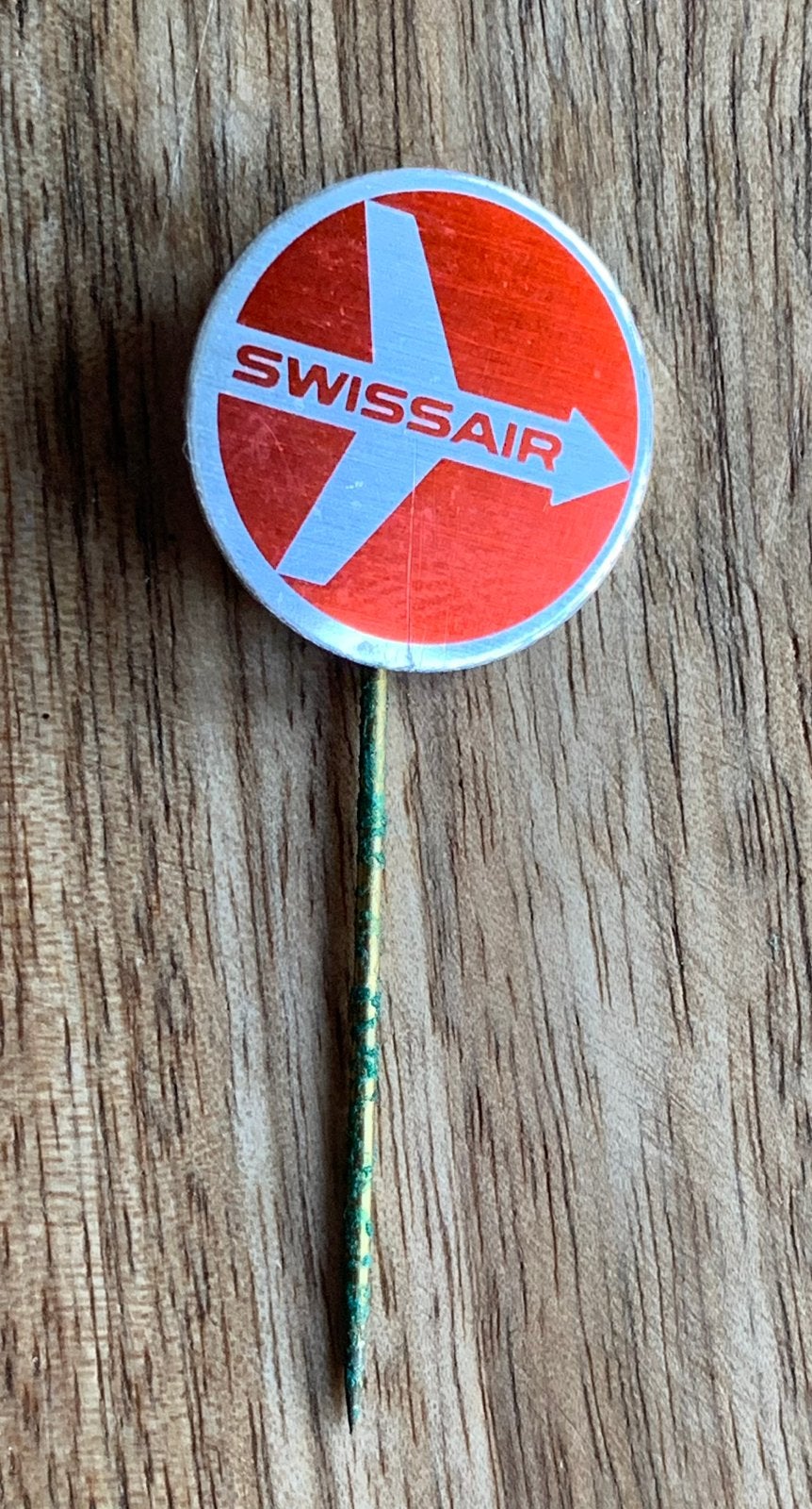 Swiss Air Speldje, Verzamelen, Luchtvaart en Vliegtuigspotten, Ophalen of Verzenden