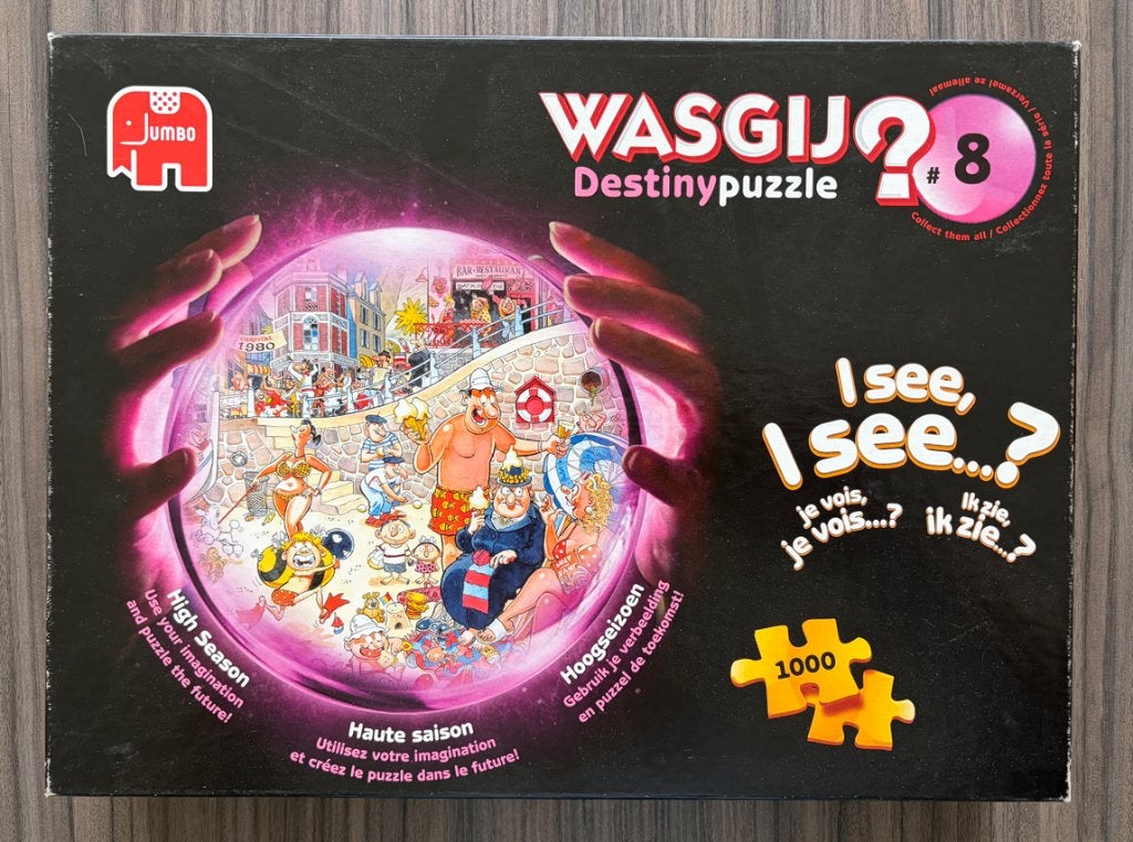 Wasgij Destiny nr. 8 Hoogseizoen - 1000 stukjes, Hobby en Vrije tijd, Denksport en Puzzels, Ophalen of Verzenden, 500 t/m 1500 stukjes