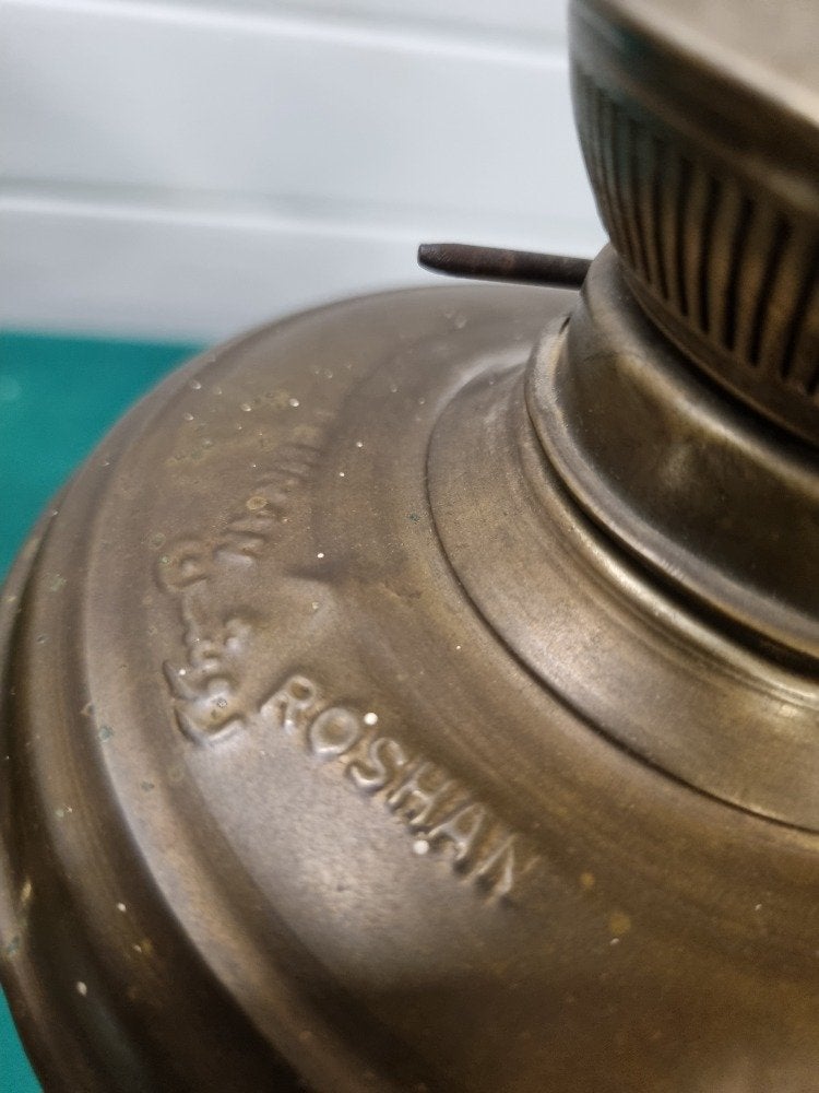 olielamp roshan messing antiek, Ophalen of Verzenden, 'T Olde Gre-j, Info@toldegrej.nl, Endepoelstraat 20f Didam