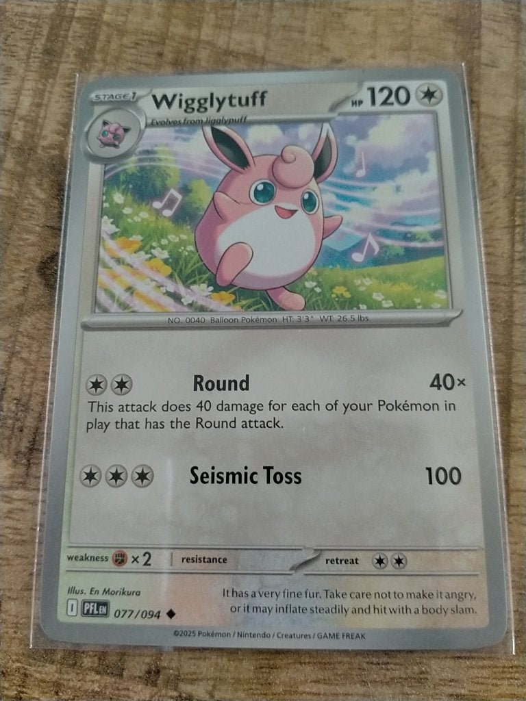 Pokemon Phantasmal Flames , Wigglytuff 077/094, Verzenden, Zo goed als nieuw, Losse kaart