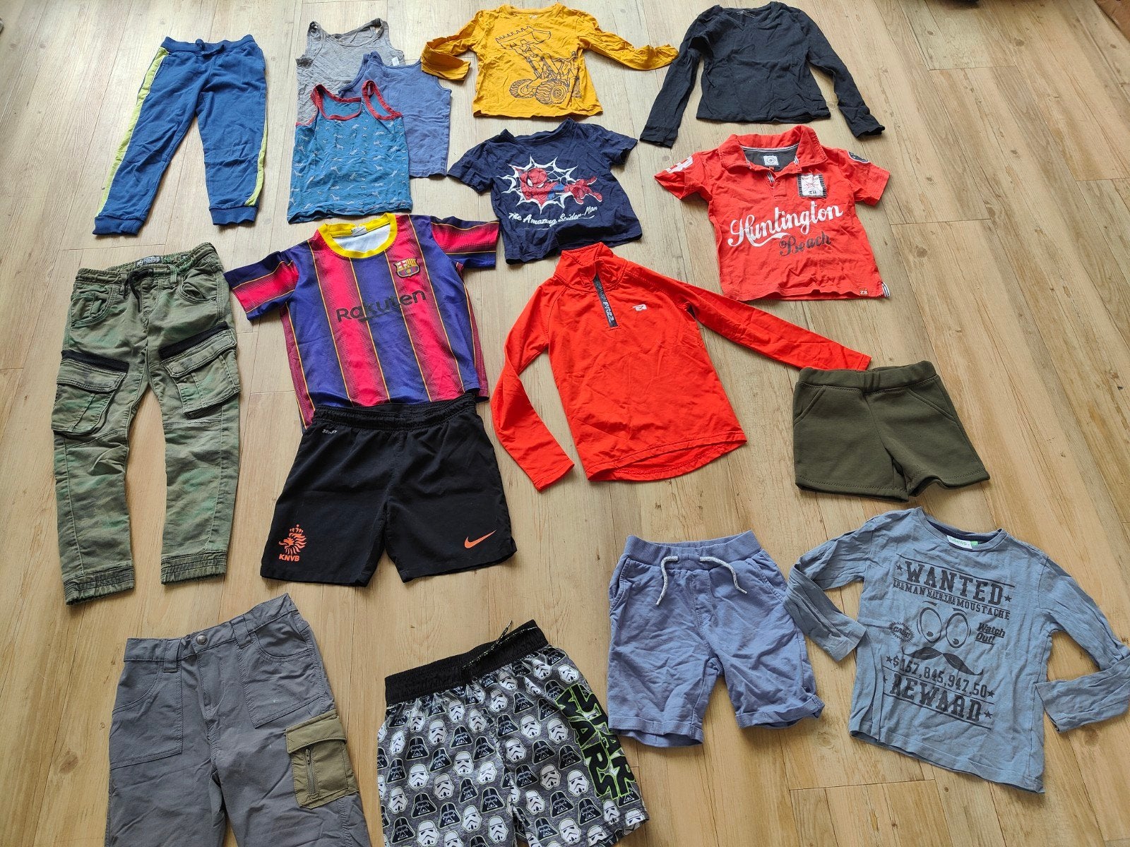 17delig zomer kledingpakket jongen maat 110 116 Nike,Name It, Ophalen of Verzenden, Gebruikt, Jongen