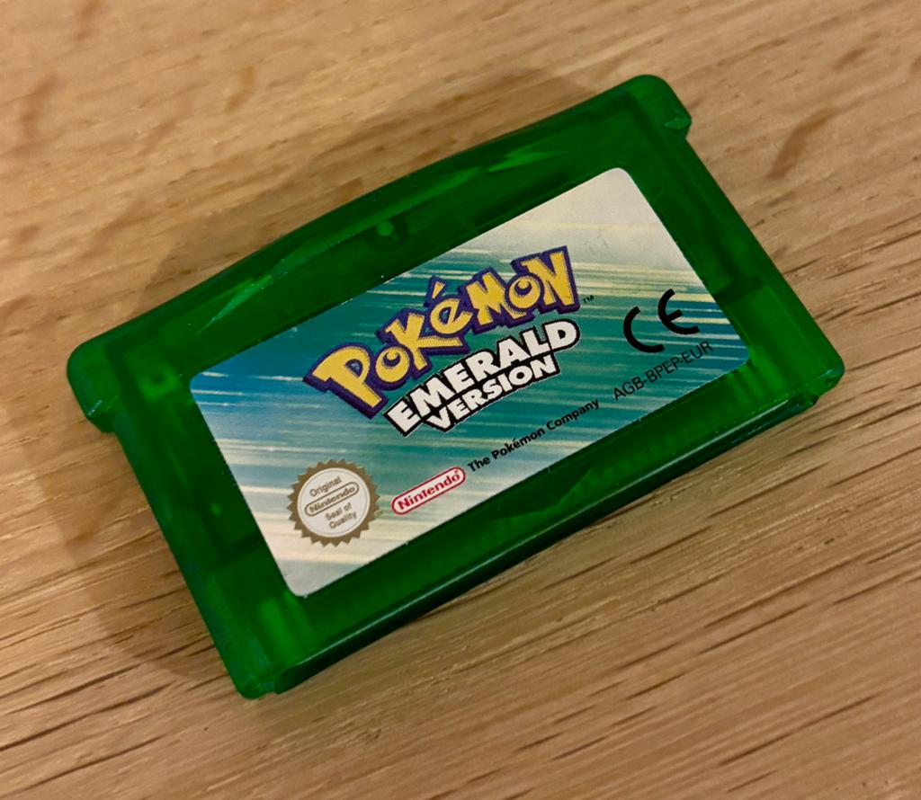 Pokémon Emerald - Game Boy Advance (non-replica), 1 speler, Ophalen of Verzenden, Zo goed als nieuw, Vanaf 3 jaar