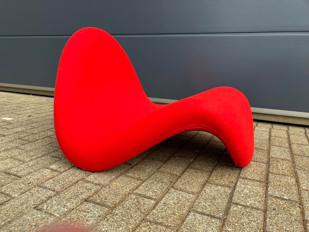 Artifort Tongue F577 rode Kvadrat Pierre Paulin NIEUWstaat!!, Huis en Inrichting, Fauteuils, 75 tot 100 cm, Ophalen of Verzenden