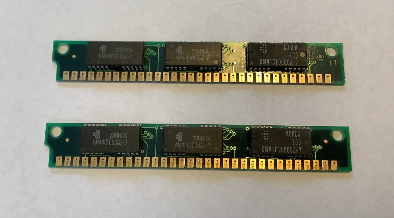 2X SIMM Geheugen 1MB 30-pins, Computers en Software, RAM geheugen, Overige soorten, Ophalen of Verzenden, Desktop, Gebruikt