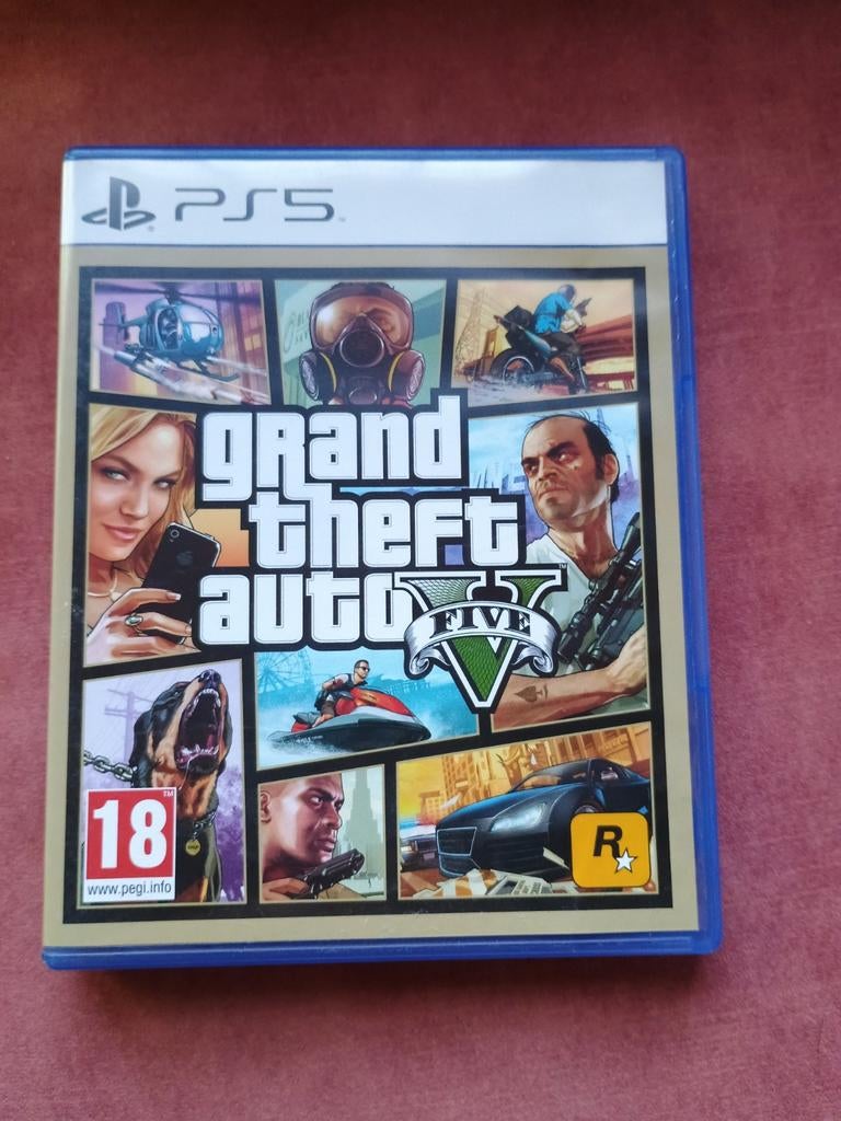 Grand Theft Auto V (GTA 5) PS5 - Zo goed als nieuw, Spelcomputers en Games, Games | Sony PlayStation 5, Avontuur en Actie, Online