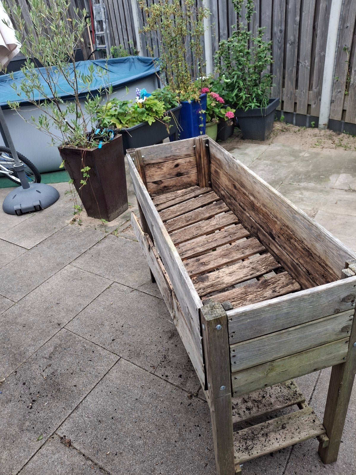 Gratis plantenbak, Ophalen, Gebruikt, Rechthoekig, Hout