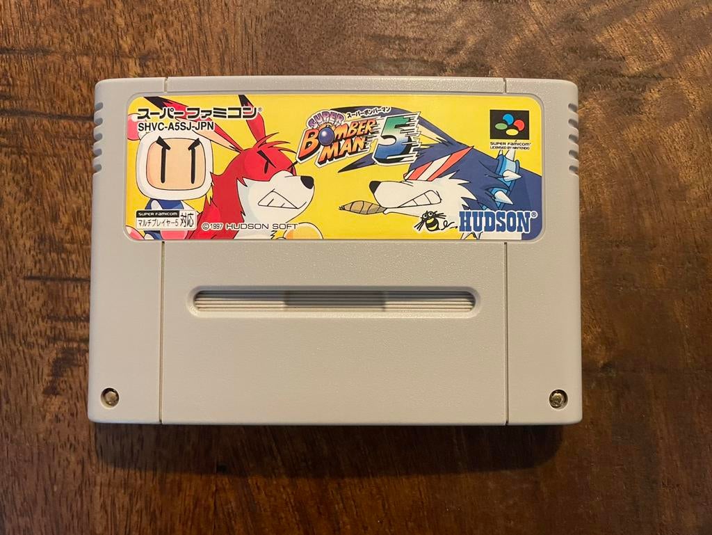 Super Bomberman 5 SNES Super Nintendo Famicom SFC NTSC, Spelcomputers en Games, Games | Nintendo Super NES, 1 speler, Ophalen of Verzenden