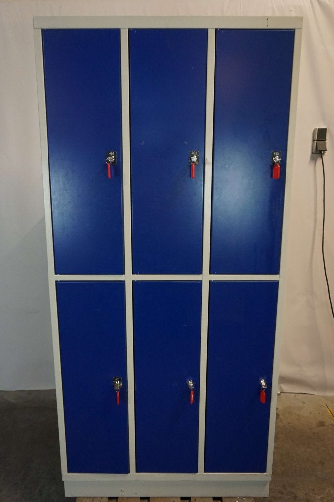 6-deurs Lockerkast locker kluisjeskast kluisjes