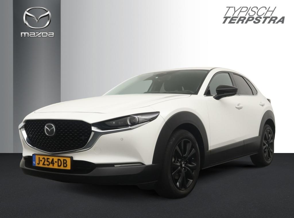 Mazda CX-30 SkyActive-X 180 Luxury Leder/18''/Bose Hifi, Auto's, Mazda, Keurmerk '100% Onderhouden', Gebruikt, 4 cilinders, Wit
