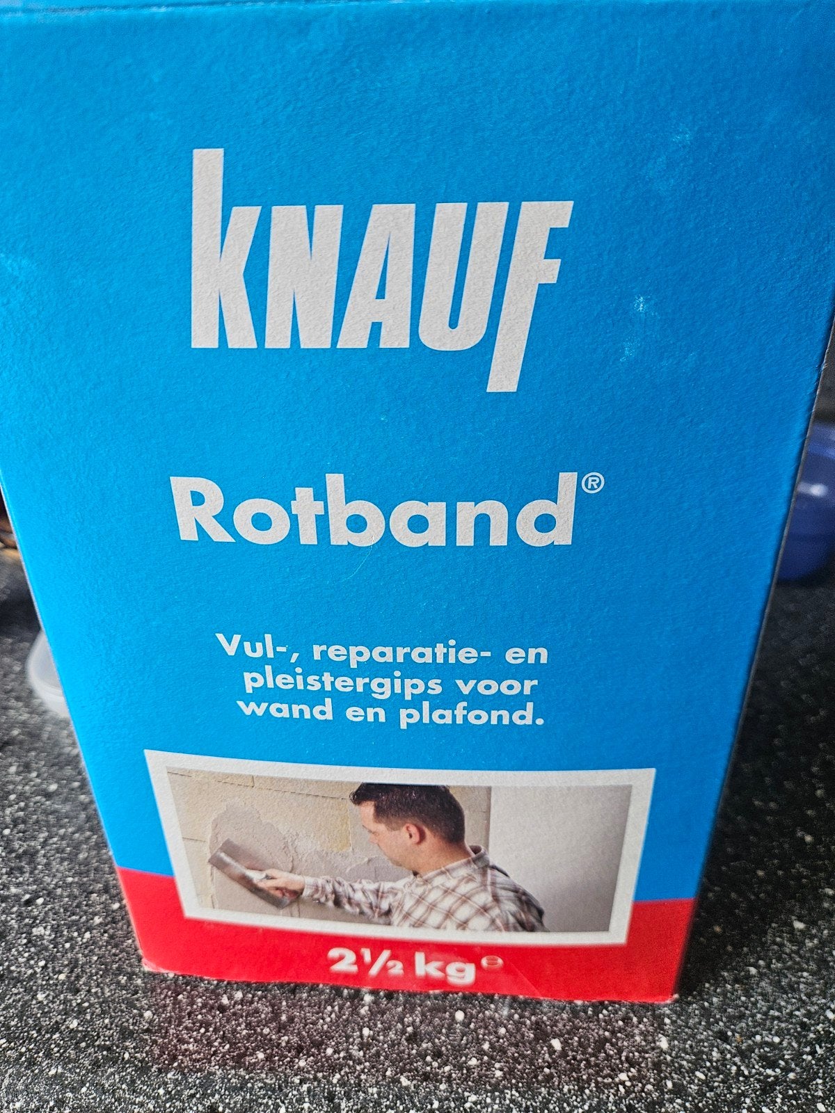 Knauf Rotband Vul-, reparatie- en pleistergips 2,5 kg, Ophalen of Verzenden, Zo goed als nieuw