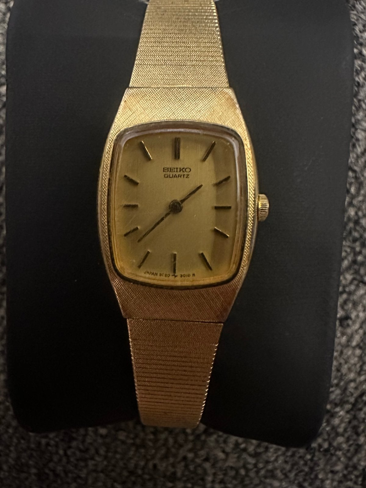 Vintage Seiko Quartz dameshorloge - Goudkleurig (Quartz), Seiko, Staal, Polshorloge, Ophalen of Verzenden