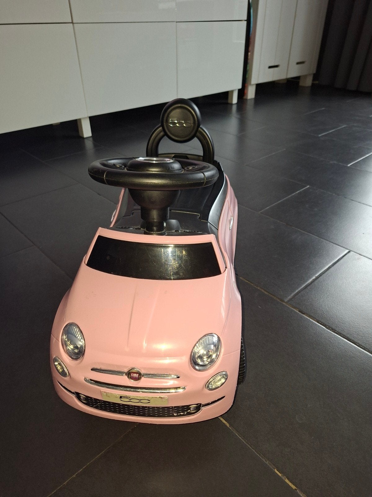 Roze Fiat 500 Loopauto voor Kinderen, Ophalen, Gebruikt, Loopvoertuig