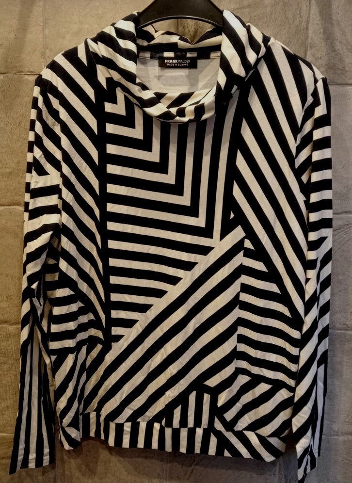 Nieuw Zomer Truitje met Col - D.Blauw/Wit- Frank Walder - L, Kleding | Dames, Blauw, Maat 42/44 (L), Nieuw, Ophalen of Verzenden