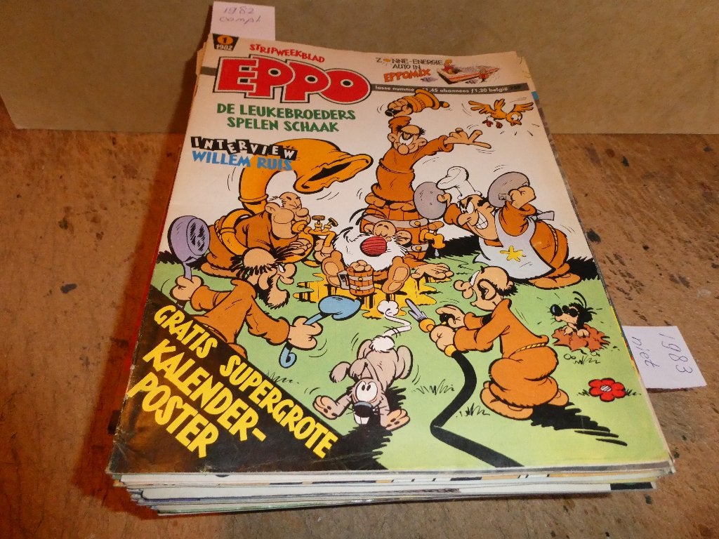 2 jrg-en EPPO (1982 compl) (1983 zie beschr) /bieden/ophalen, Complete serie of reeks, Ophalen, Gelezen