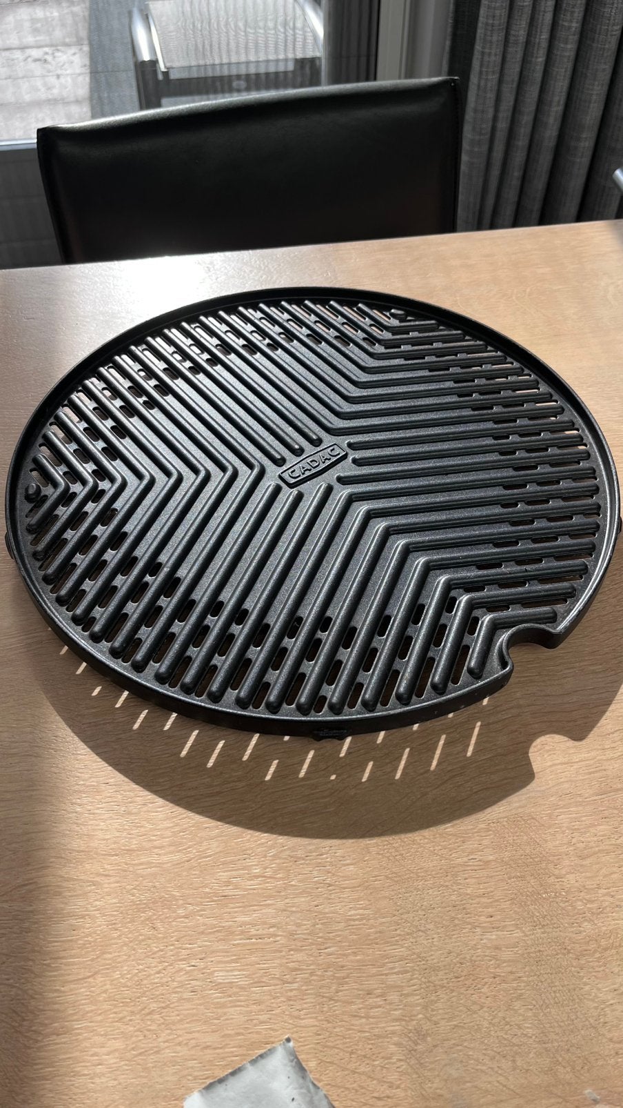Cadac Grillo BBQ roosters/plancha 38cm met coating, Ophalen of Verzenden, Zo goed als nieuw