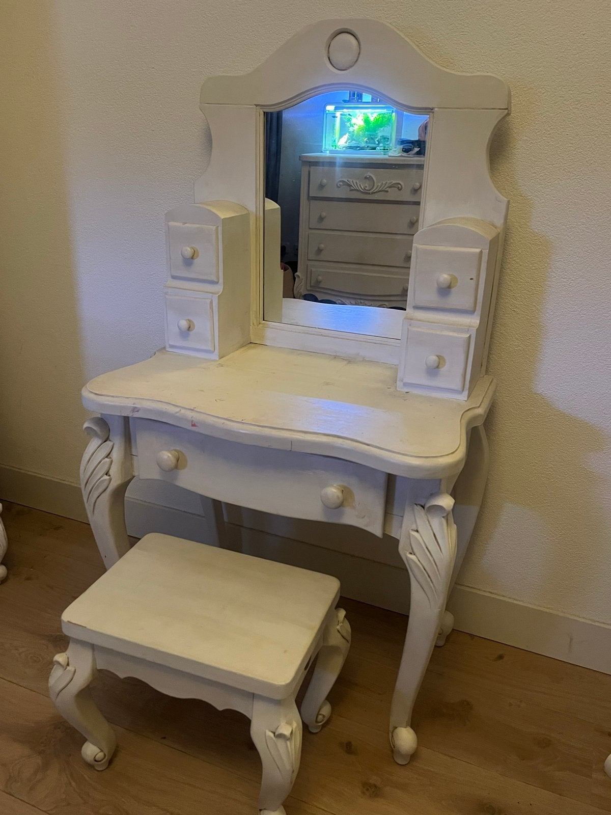 Planet make-up tafel met krukje, Ophalen, Minder dan 50 cm, Gebruikt, Minder dan 100 cm