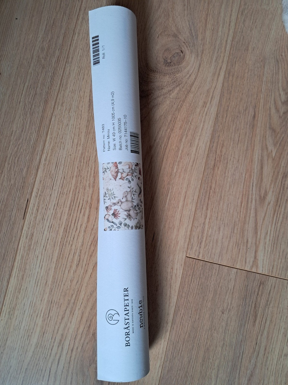 Nieuwe rol Boras Tapeter behang - Patroon Minou 7483, Ophalen, Overige typen, Natuurlijk, 5 tot 10 m²