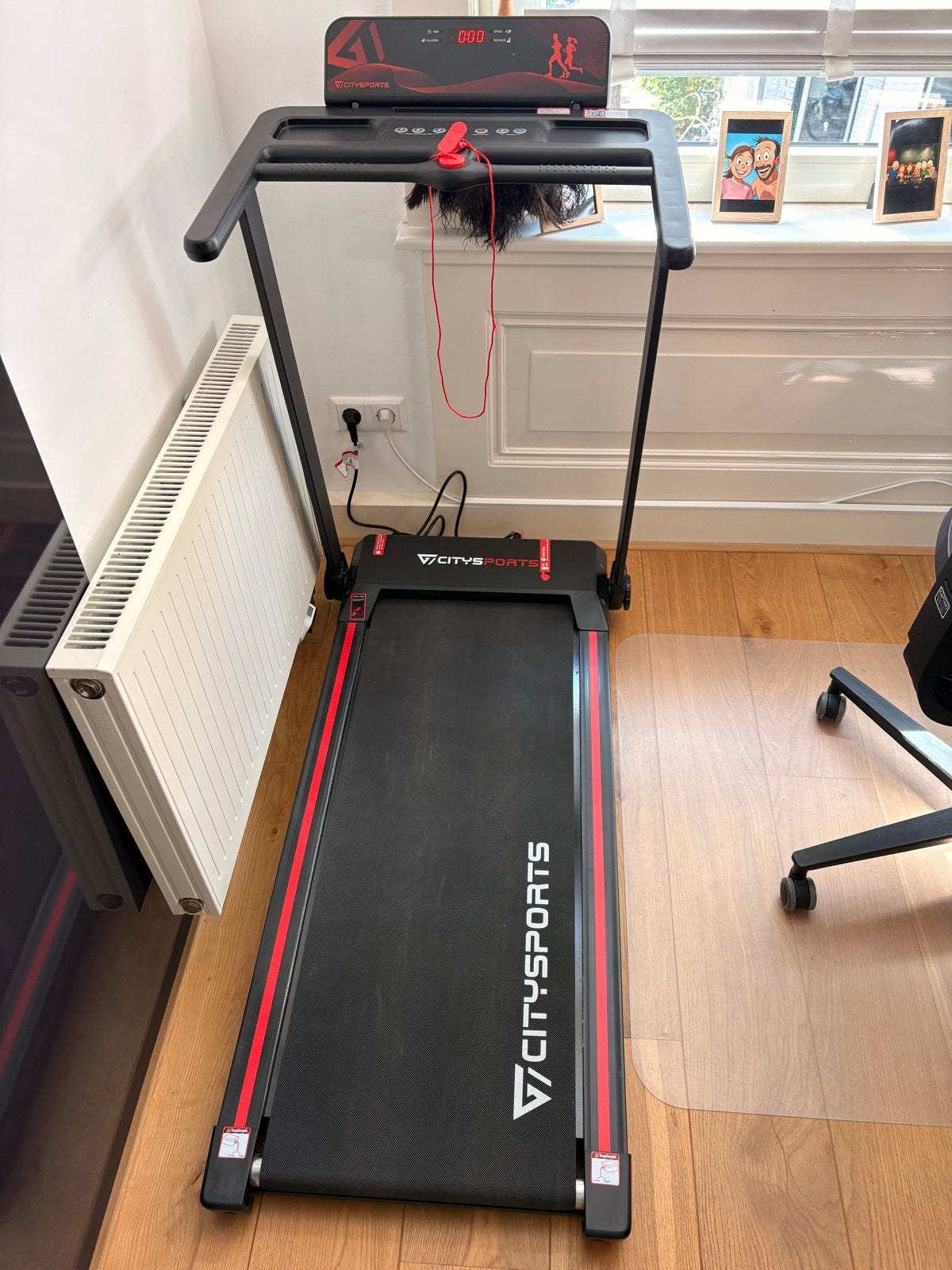Citysports Loopband - Compact en Opvouwbaar, Sport en Fitness, Fitnessapparatuur, Ophalen, Zo goed als nieuw, Metaal, Loopband