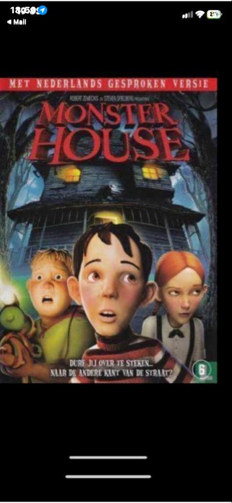 Monster House DVD, Cd's en Dvd's, Dvd's | Tekenfilms en Animatie, Vanaf 6 jaar, Ophalen of Verzenden, Zo goed als nieuw, Amerikaans