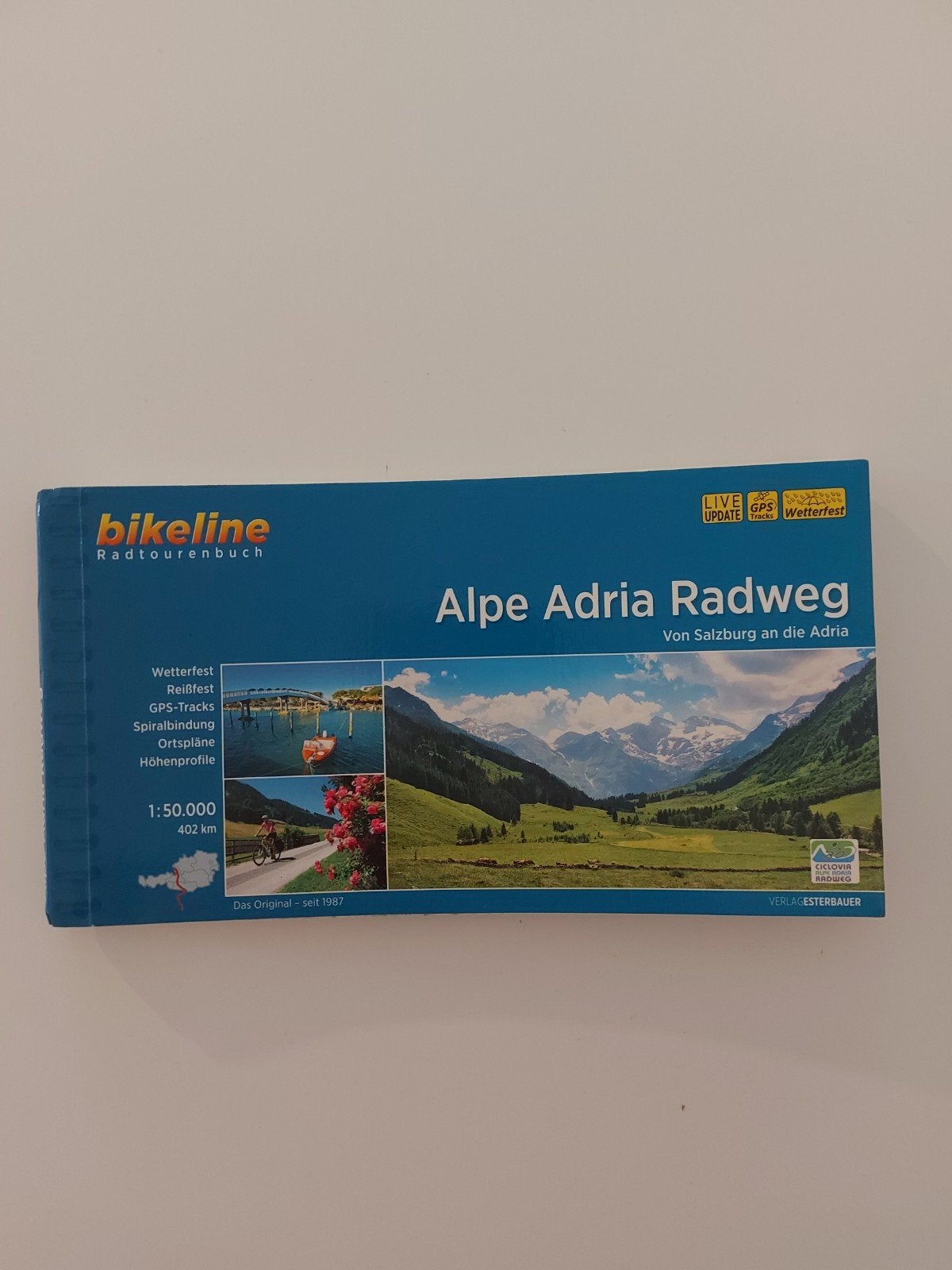 Bikeline Alpe Adria Radweg Radweg, Overige merken, Fiets- of Wandelgids, Europa, Ophalen of Verzenden