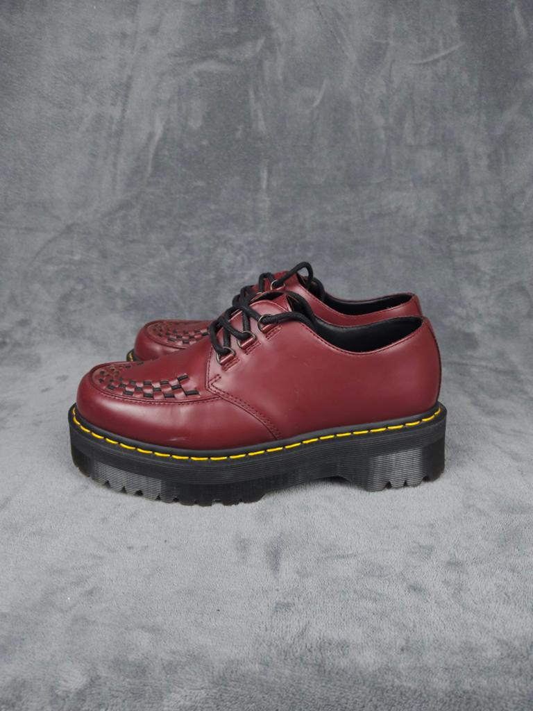 Dr Martens Shoes Platform Creeper Oxblood 42 Bordeaux rood., Overige kleuren, Verzenden, ., Zo goed als nieuw