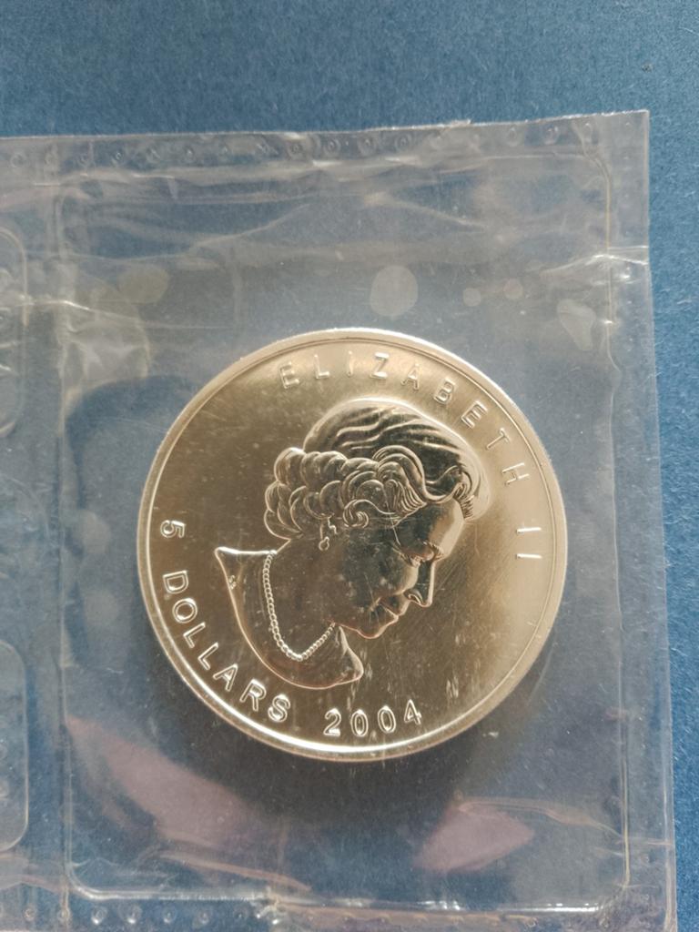 Maple Leaf 2004 1 oz zilver, Ophalen of Verzenden, Vaticaanstad, Overige waardes, Zilver
