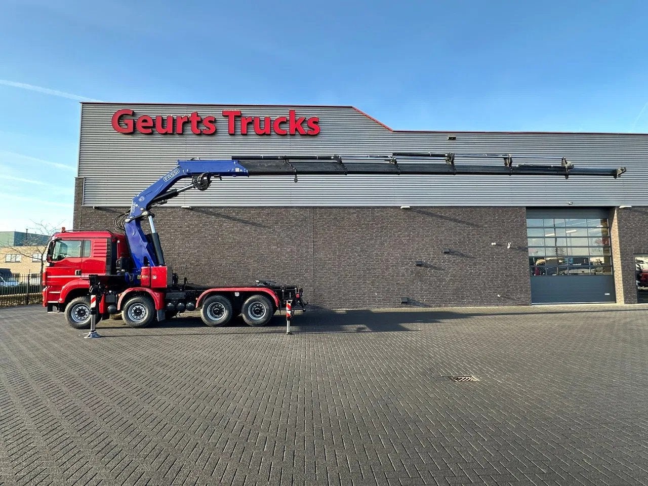 MAN TGS 35.480 BL 8X4 TREKKER-BAKWAGEN + FASSI 660 AXP 27+ L, Auto's, Euro 5, 653 pk, MAN, Bedrijf