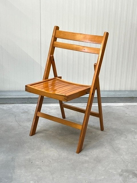 Vintage klapstoelen 3x retro stoelen jaren 70 prijs p/stuk, Ophalen, Gebruikt, ., Vintage