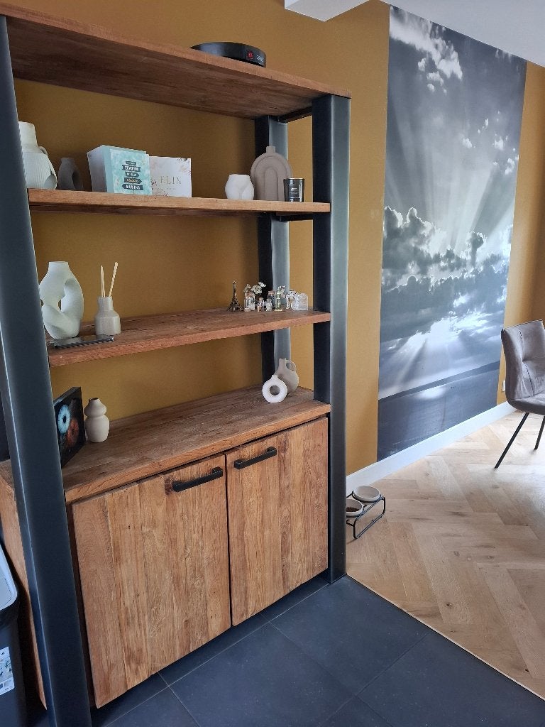 kast woonkamer, Huis en Inrichting, Ophalen, Met plank(en), 100 tot 150 cm, Zo goed als nieuw