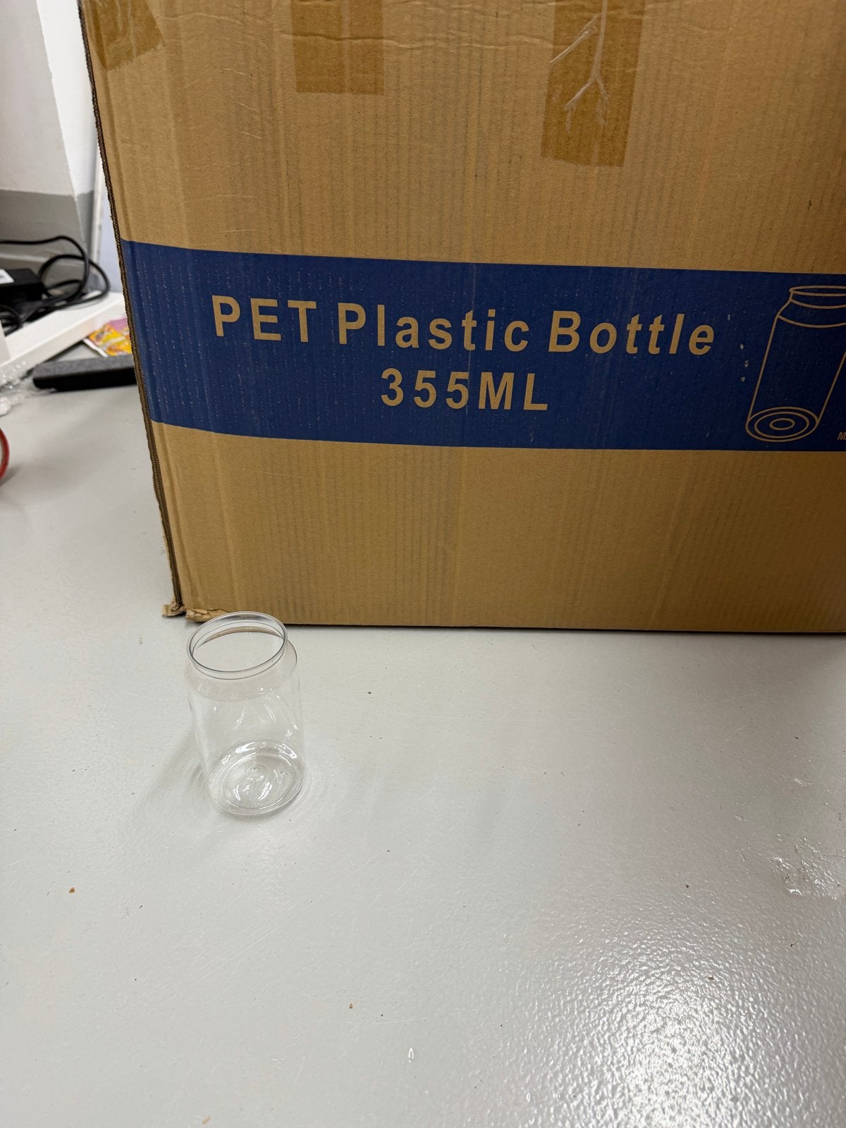Transparante PET Plastic Blikjes - 355ml, Overige typen, Ophalen of Verzenden, Nieuw, Temu