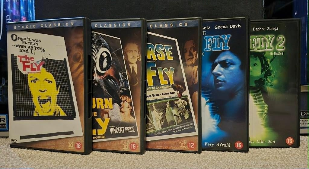 The Fly 1-3 Collection & Remake 1-2 (1958-1989), Cd's en Dvd's, Dvd's | Horror, Vanaf 16 jaar, Ophalen of Verzenden, Zo goed als nieuw