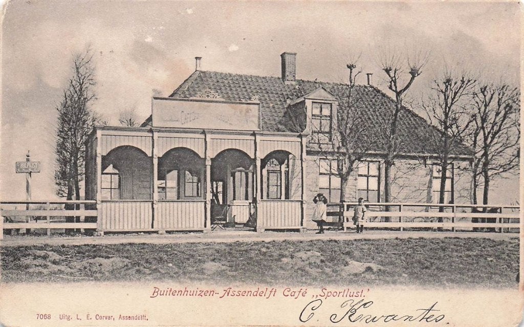 702-131-059 Buitenhuizen-Assendelft Cafe Sportlust, Verzenden, Voor 1920, Noord-Holland