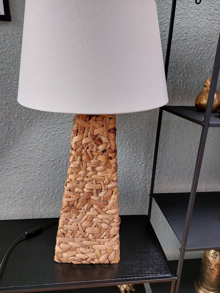 birma zeegras lamp rotan, Ophalen of Verzenden, Gebruikt, Vintage