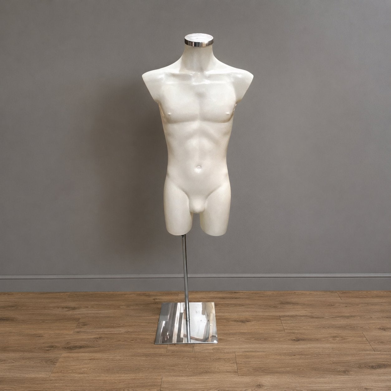 Heren Torso Mannequin / Etalagepop op Standaard, Ophalen, Zo goed als nieuw