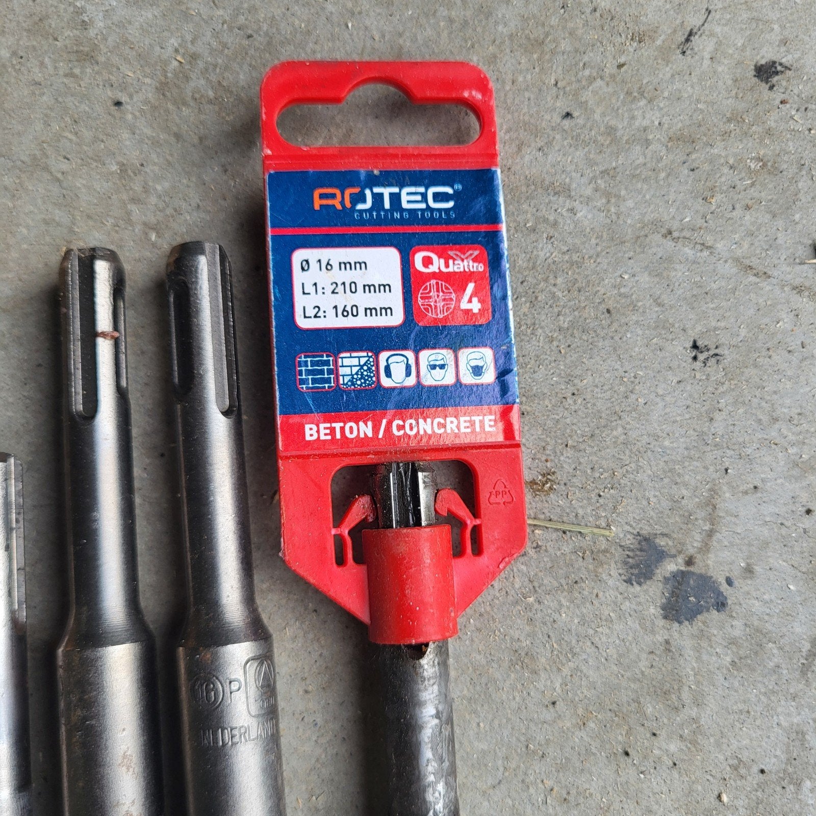 SDS Plus Hamerboren Set - Diverse Maten voor Beton, Ophalen, Gebruikt, Boor- en/of Breekhamer, Klopboormechanisme