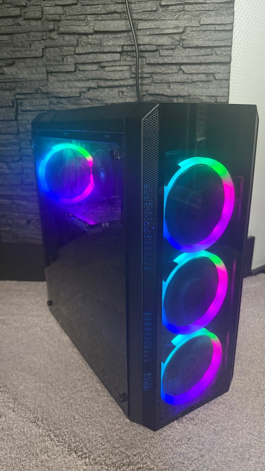 Circular RGB Gaming PC - Intel Core i5-11400F | 16GB RAM, Computers en Software, Desktop Pc's, Zo goed als nieuw, 2 tot 3 Ghz