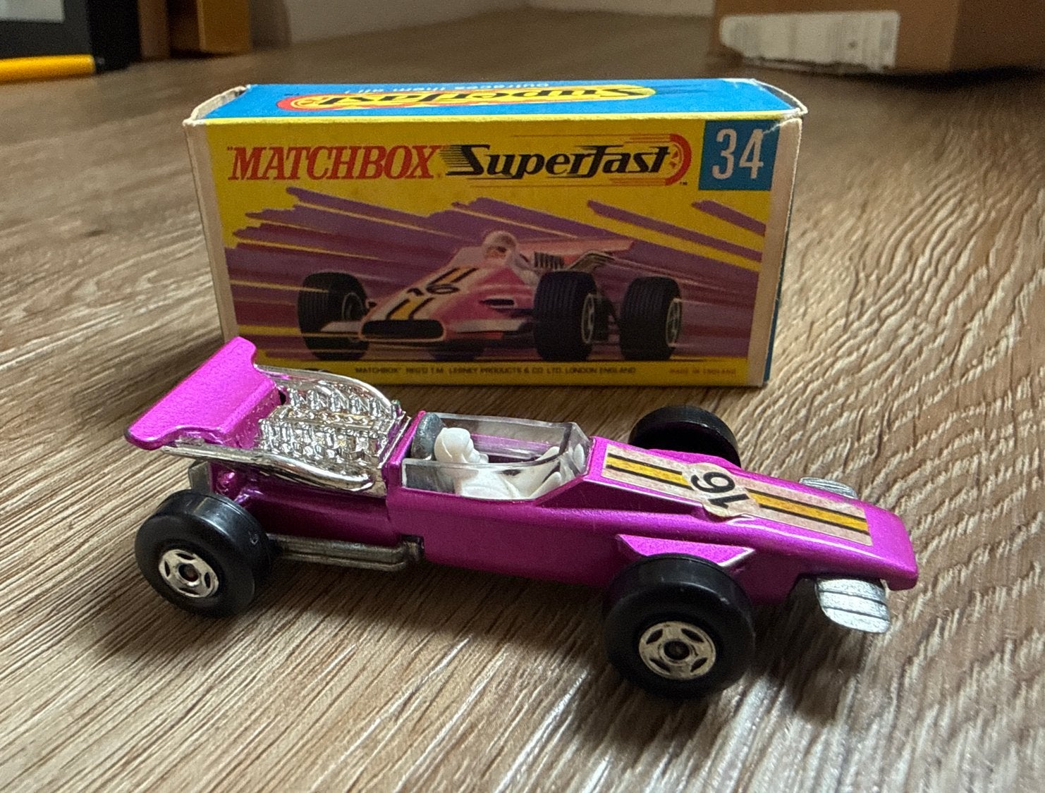 Matchbox Superfast 34 Formula 1 met originele box, Ophalen of Verzenden, Gebruikt, Auto