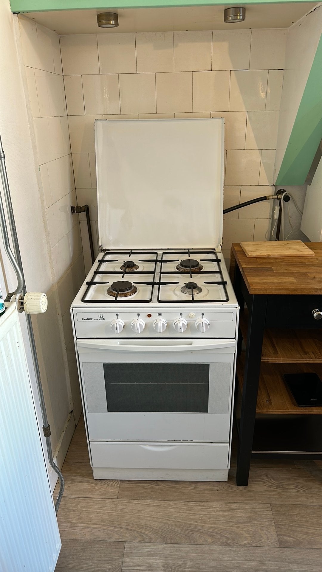 Fornuis, goede staat., Witgoed en Apparatuur, Fornuizen, Zo goed als nieuw, Gas, Vrijstaand, 85 tot 90 cm