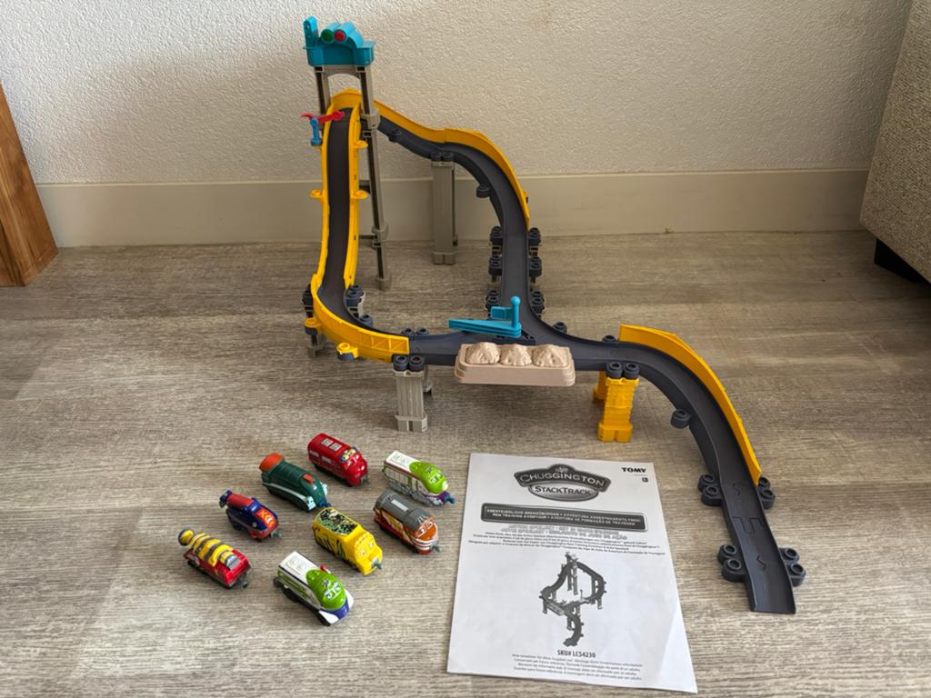 Chuggington Stack Track treinset - set 3, Ophalen of Verzenden, Zo goed als nieuw, Elektrisch, Overige merken