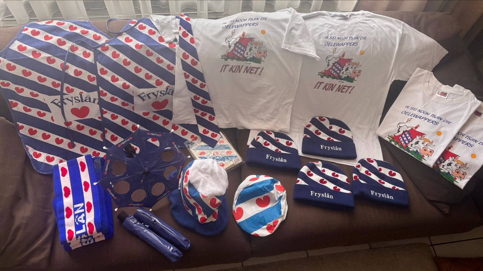 Carnavalspakket Friesland: T-shirts, mutsen, sjaals en meer!, Ophalen of Verzenden, Carnaval