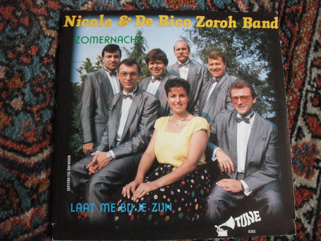 Nicole en De Rico Zoroh Band - Zomernacht (rb), Ophalen of Verzenden, Zo goed als nieuw, 12 inch, Levenslied of Smartlap